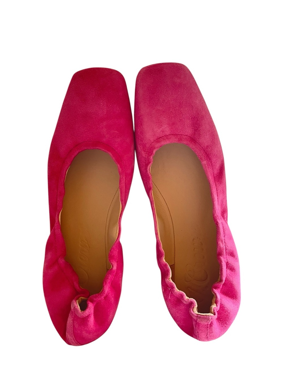J. Crew Anya Scrunchie Ballet Flats in Suede NEW